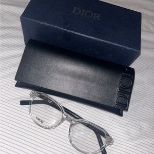 Dior clear glasses